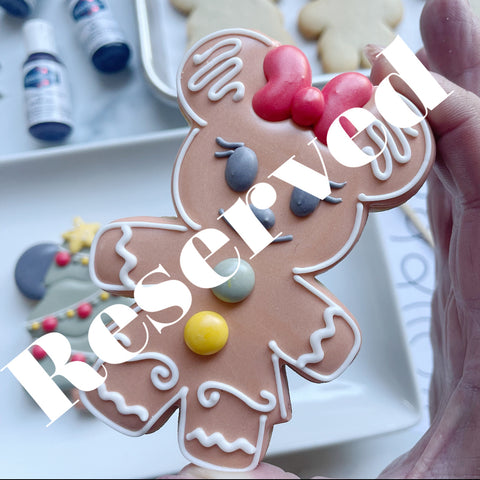 RESERVED It's A Gingy Mouse Christmas! Cookies & Sip SAT. Dec. 14th 4:00pm-6:00pm